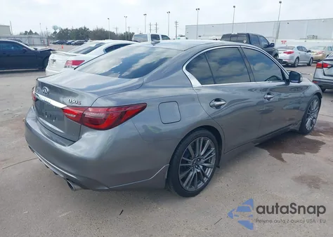 2018 Infiniti Q50 3.0T Red Sport 400 z USA, uszkodzony, nr VIN JN1FV7AP7JM460107